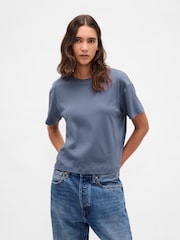 Gap Supima® Cotton Relaxed Short Sleeve T-Shirt - Imagen 1 de 3