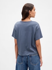Gap Supima® Cotton Relaxed Short Sleeve T-Shirt - Imagen 2 de 3