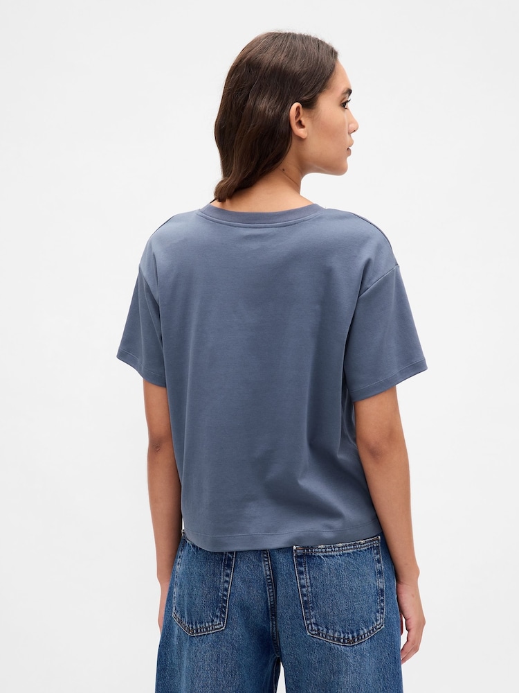 Gap Supima® Cotton Relaxed Short Sleeve T-Shirt - Imagen 2 de 3