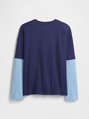 Gap Blue Relaxed Graphic T-Shirt (4-13yrs) (4-13yrs) - Image 2 of 2