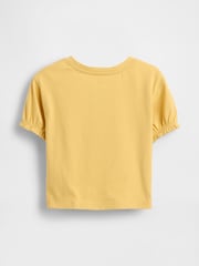 Gap Bright Yellow Disney Ruffle Sleeve Round Neck T-Shirt (6mths-5yrs) (6mths-5yrs) - Image 2 of 2