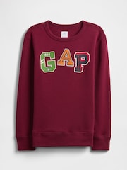 Gap Burgundy Red Logo Sweatshirt (4-13yrs) (4-13yrs) - Image 1 of 3