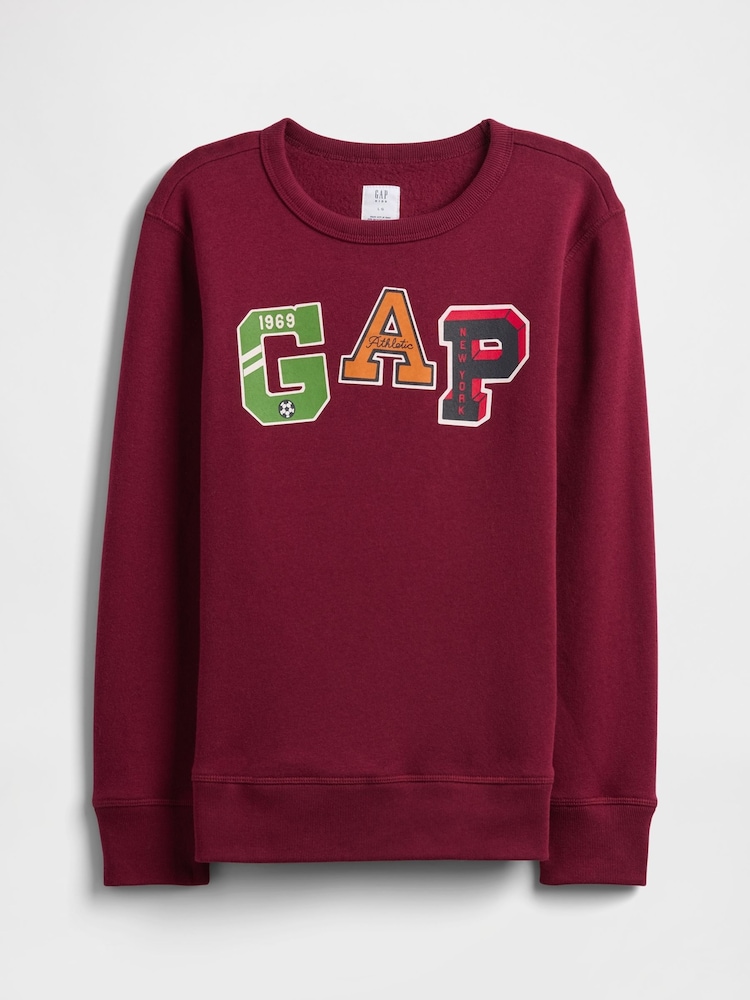Gap Burgundy Red Logo Sweatshirt (4-13yrs) (4-13yrs) - Image 1 of 3