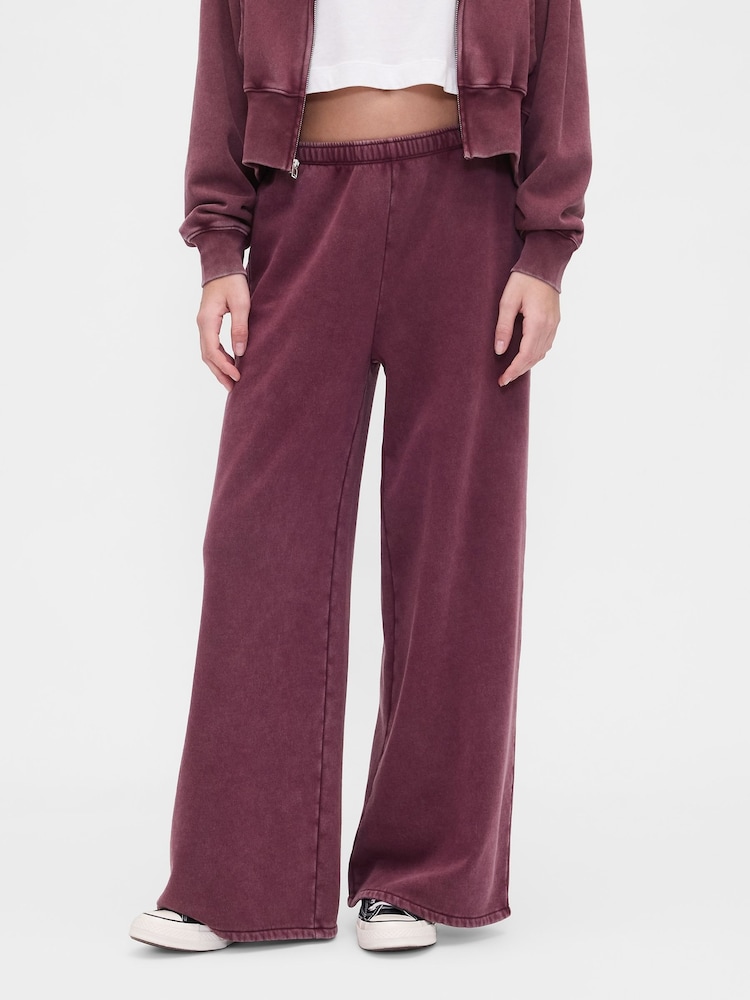 Gap Red VintageSoft Baggy Wide-Leg Joggers - Image 1 of 5