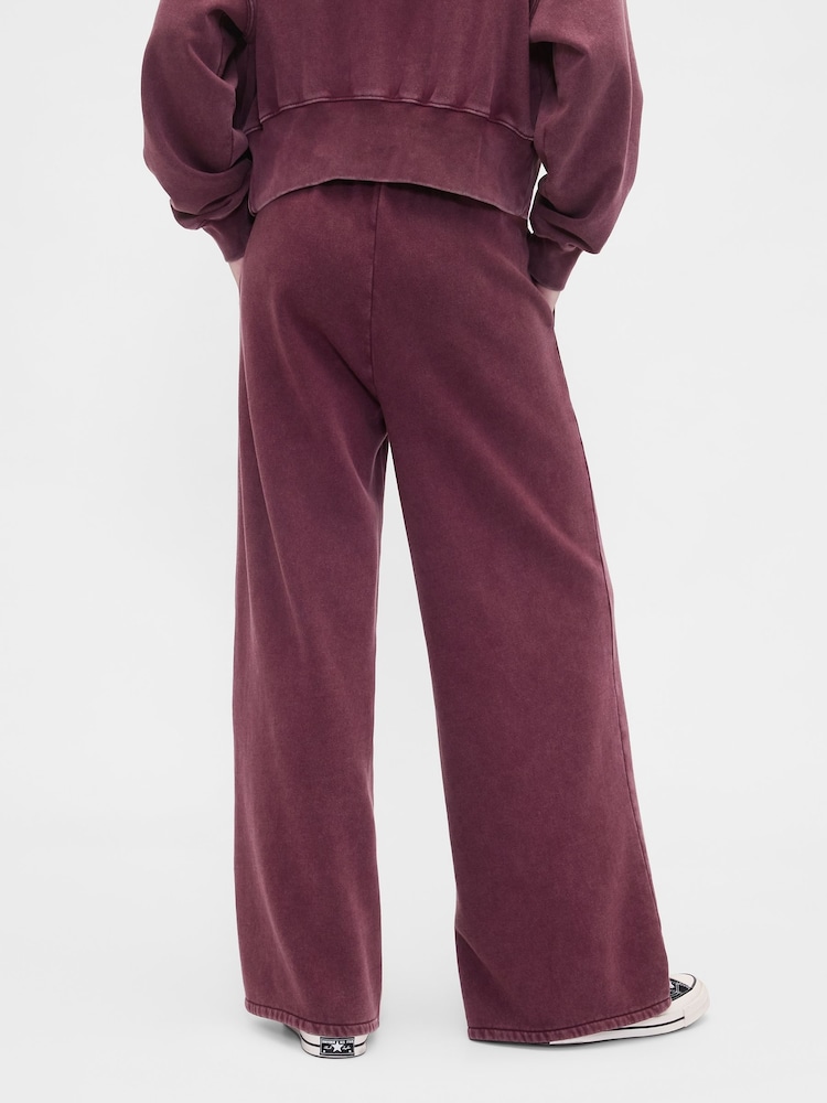 Gap Red VintageSoft Baggy Wide-Leg Joggers - Image 2 of 5 Gap Red VintageSoft Baggy Wide-Leg Joggers - Image 2 of 5