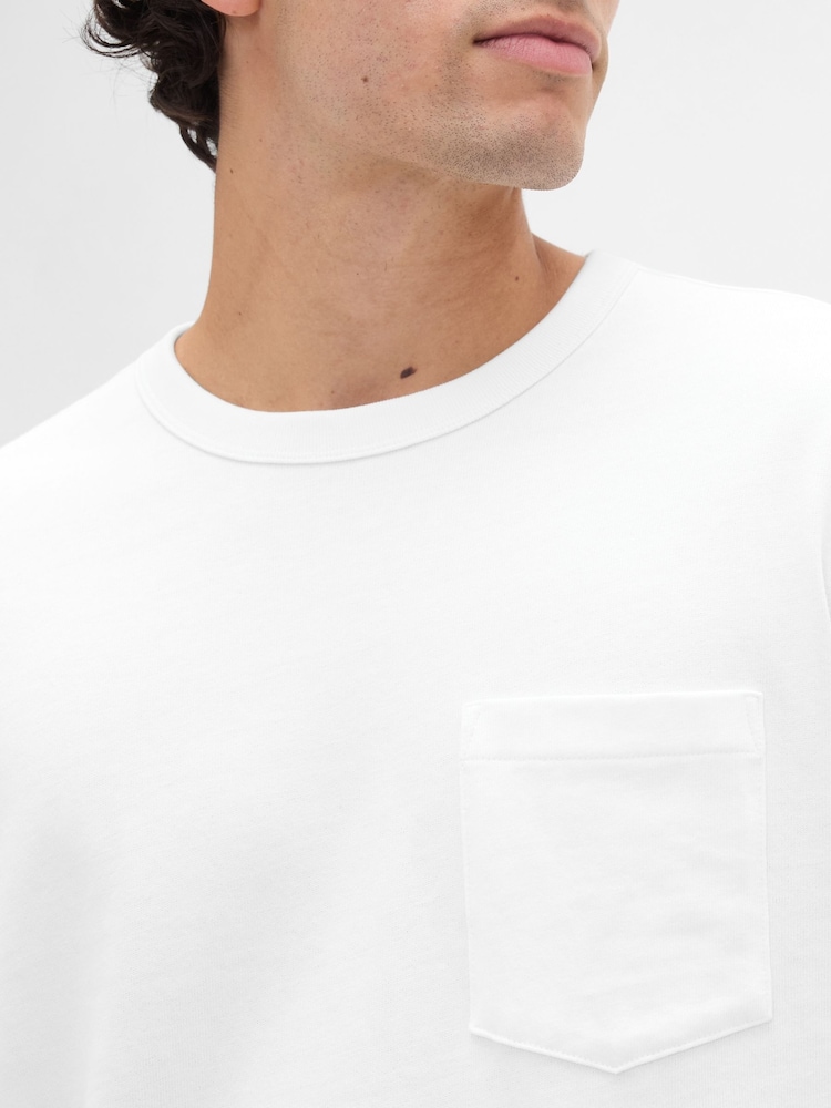 Gap White Heavyweight Relaxed T-Shirt - Image 4 of 4