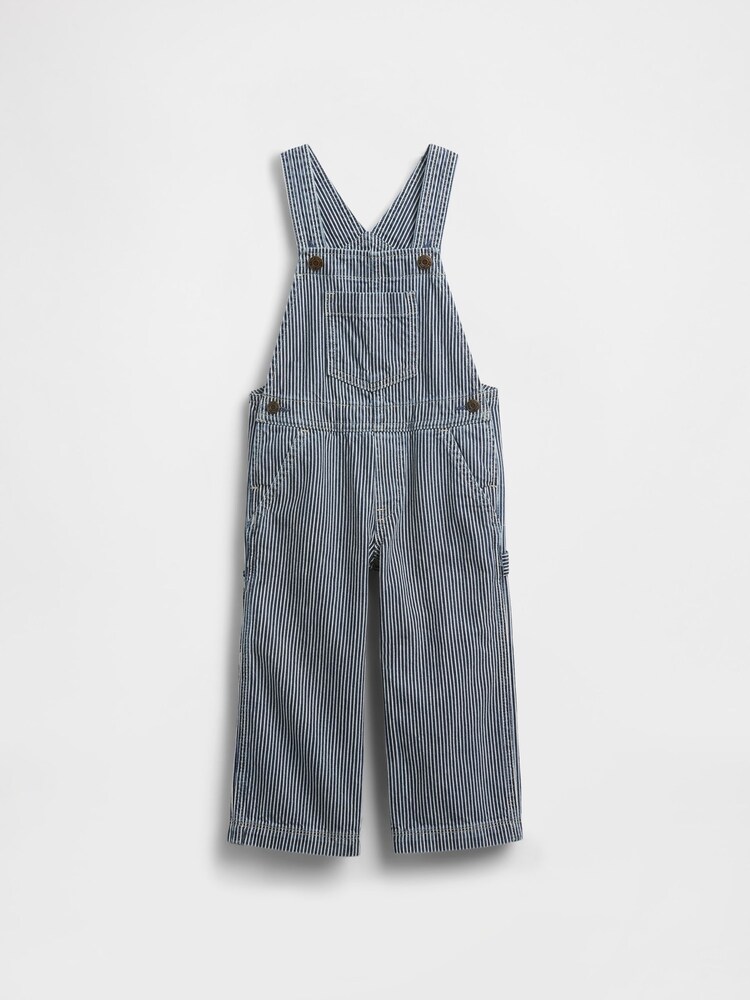 Gap Blue Denim Stripe Baggy All-In-One (6mths-5yrs) - Image 1 of 2