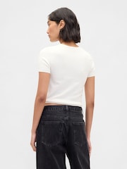 Gap White Soft Touch Stretch T-Shirt - Image 2 of 4