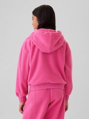 Gap Pink Arch Logo Zip Hoodie (4-13yrs) (4-13yrs) - Image 2 of 4