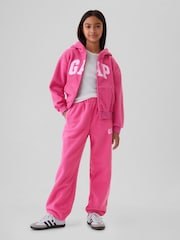 Gap Pink Arch Logo Zip Hoodie (4-13yrs) (4-13yrs) - Image 3 of 4