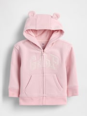 Gap VintageSoft Bear Logo Zip Hoodie (Newborn-24mths) (0-24mths) - Slika 1 iz 2