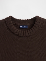 Gap Brown Cotton Oversized Jumper - Image 4 of 4