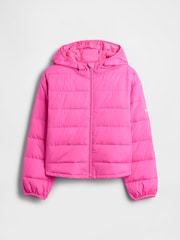 Gap Bright Pink Cold Control Puffer Jacket (4-13yrs) (4-13yrs) - Image 4 of 5