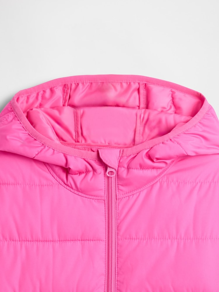 Gap Bright Pink Cold Control Puffer Jacket (4-13yrs) (4-13yrs) - Image 5 of 5 Gap Bright Pink Cold Control Puffer Jacket (4-13yrs) (4-13yrs) - Image 5 of 5