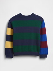 Gap Navy Brannan Bear Crew Neck Jumper (6mths-5yrs) (6mths-5yrs) - Image 2 of 2
