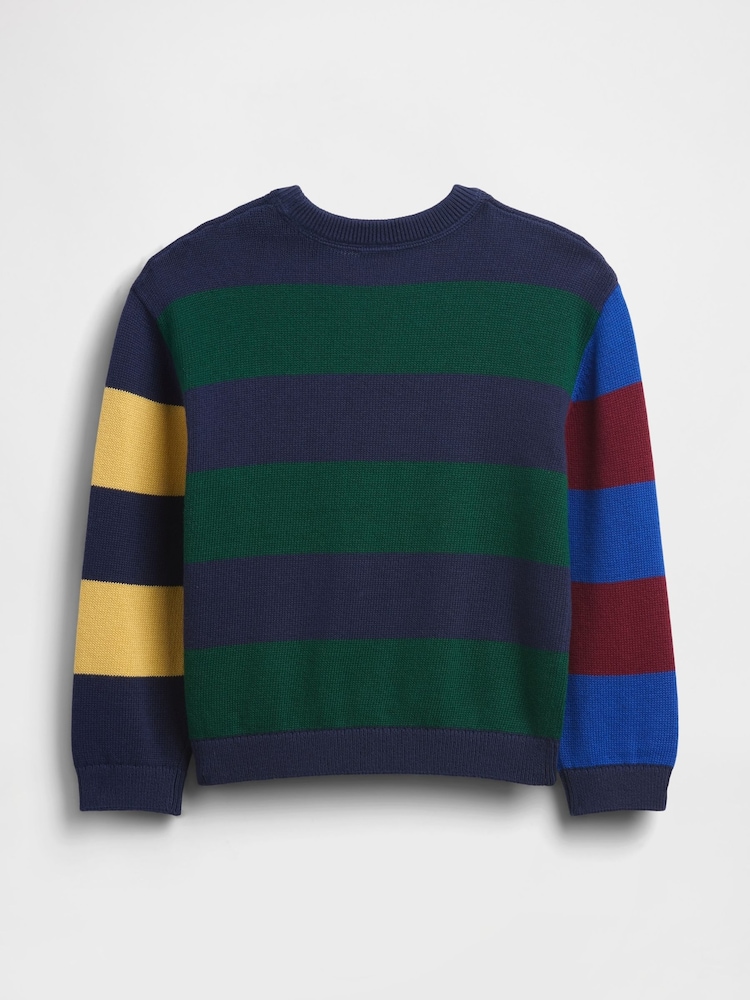 Gap Navy Brannan Bear Crew Neck Jumper (6mths-5yrs) (6mths-5yrs) - Image 2 of 2