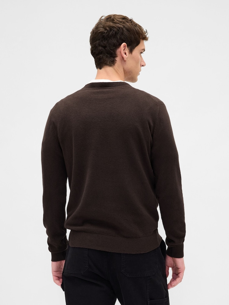 Gap Brown CashSoft Crew Sweatshirt - Image 2 of 4