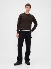 Gap Brown CashSoft Crew Sweatshirt - Image 3 of 4