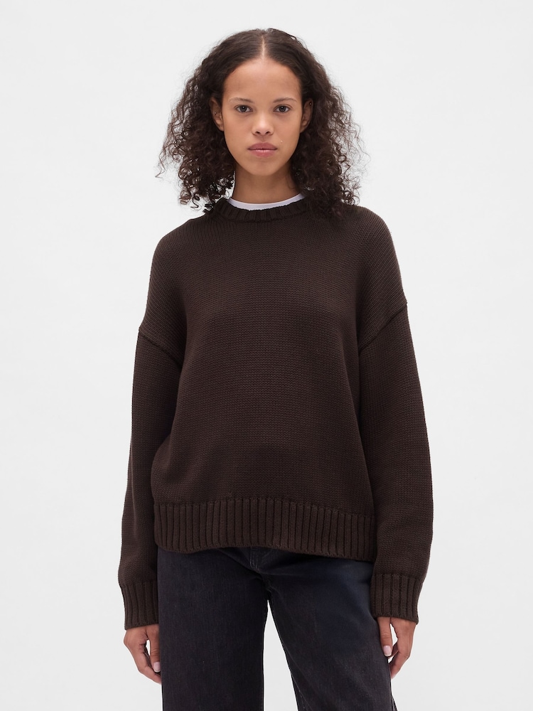 Gap Brown Relaxed Sweatshirt - Image 1 of 4