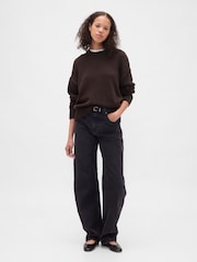 Gap Brown Relaxed Sweatshirt - Image 3 of 4