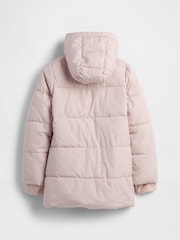 Gap Pink Longline Warmest Puffer Jacket (4-13yrs) (4-13yrs) - Image 2 of 3