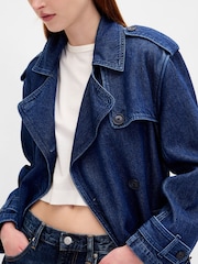 Gap izredno mehek denim trench plašč - Slika 6 iz 6
