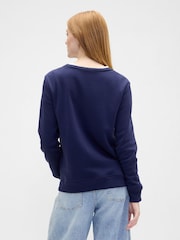Gap Navy Blue Logo Crewneck Sweatshirt - Image 2 of 5