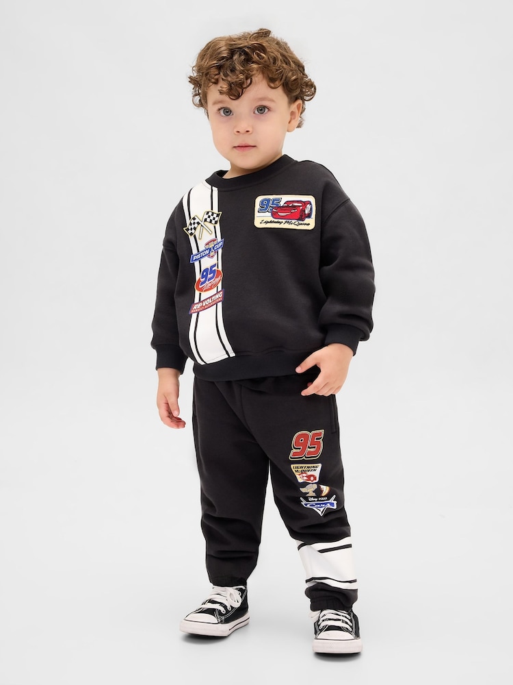 Schwarz - Gap Disney VintageSoft Cars Sweatshirt & Joggers Set (6mths-5yrs) (6mths-5yrs) - Bild 1 von 3
