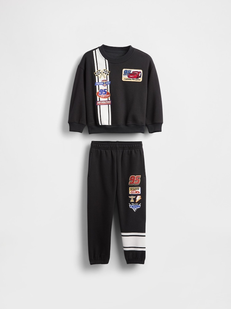 Schwarz - Gap Disney VintageSoft Cars Sweatshirt & Joggers Set (6mths-5yrs) (6mths-5yrs) - Bild 2 von 3