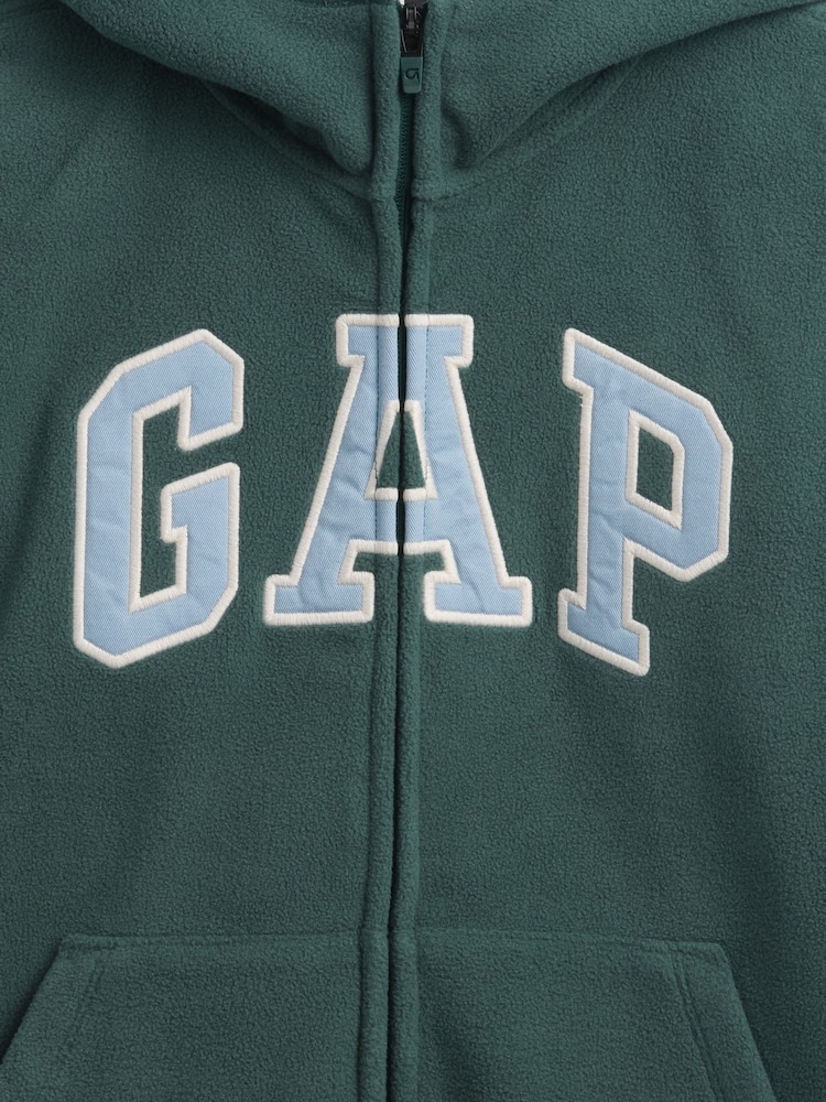 Gap Green VintageSoft Logo Zip Hoodie (4-13yrs) (4-13yrs) - Image 5 of 5