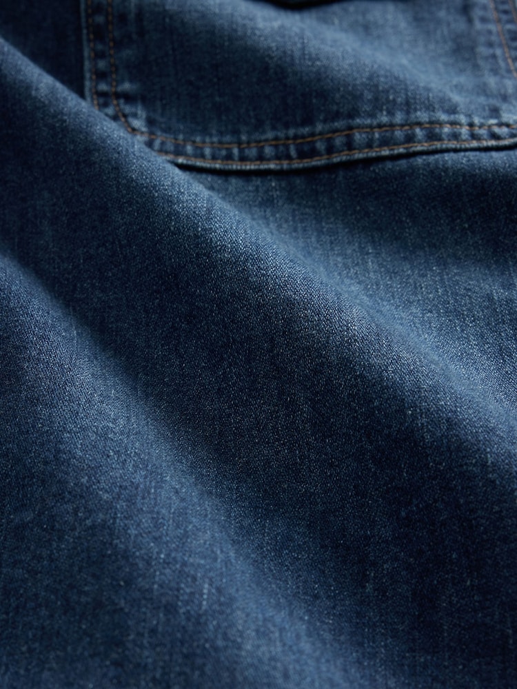 Gap Blue Denim Relaxed Shirt - Image 4 of 4