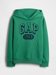 Gap Green Vintage Soft Logo Hoodie (4-13yrs) (4-13yrs) - Image 1 of 2