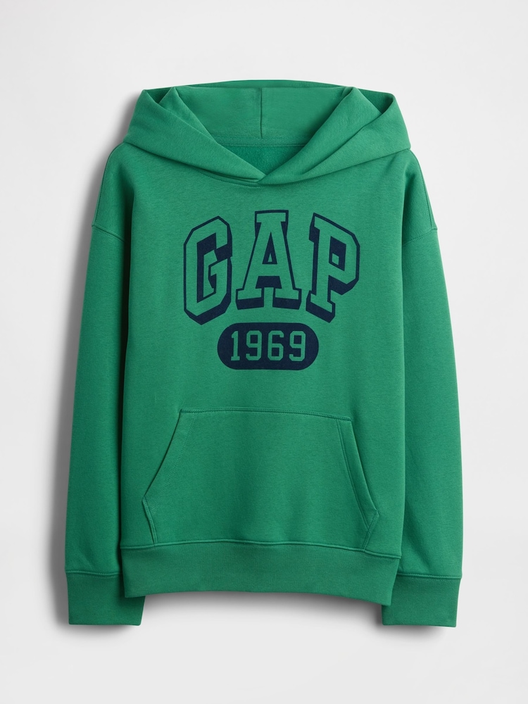 Gap Green Vintage Soft Logo Hoodie (4-13yrs) (4-13yrs) - Image 1 of 2