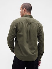 Gap Brown UltraSoft Denim Relaxed Shirt - Image 2 of 4