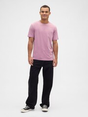 Gap Pink Everyday Soft Crew Neck T-Shirt - Image 3 of 5