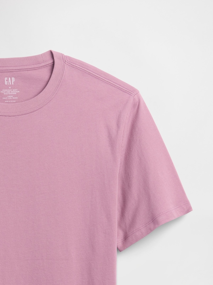 Gap Pink Everyday Soft Crew Neck T-Shirt - Image 5 of 5