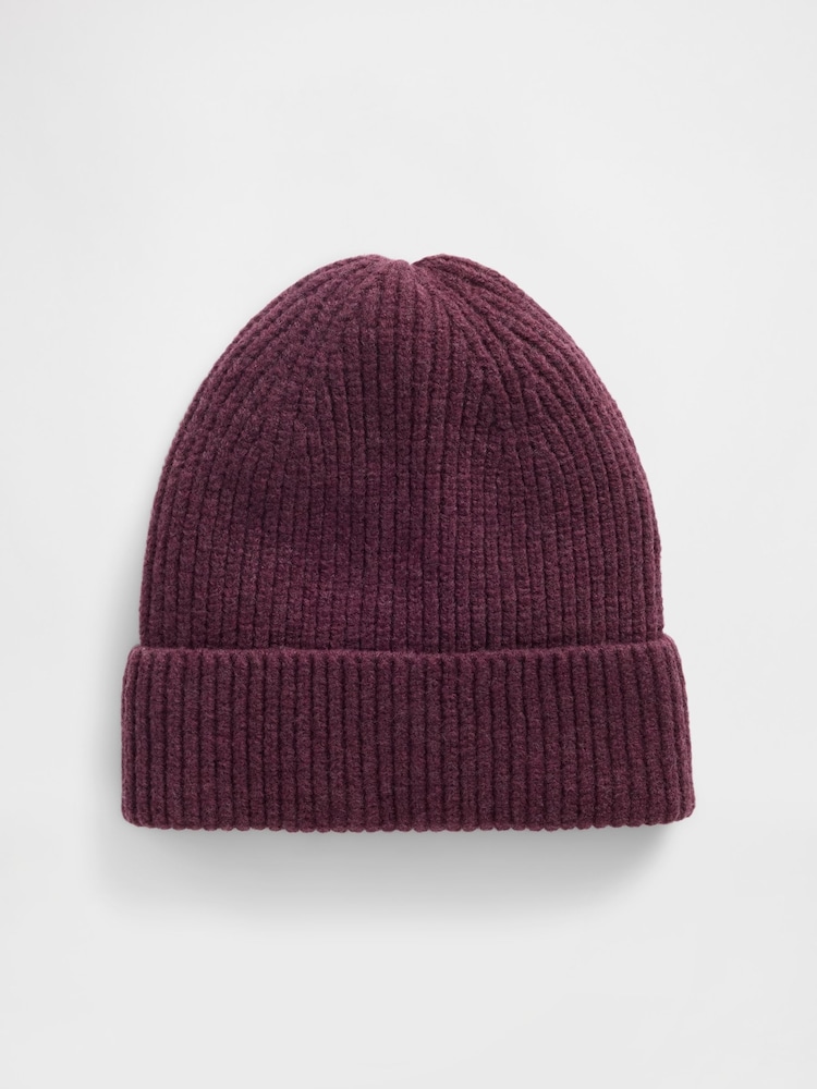 Gap Burgundy Red CashSoft Stretch Beanie - Image 1 of 1 Gap Burgundy Red CashSoft Stretch Beanie - Image 1 of 1