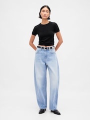 Gap Brown Soft Touch Stretch T-Shirt - Image 3 of 5
