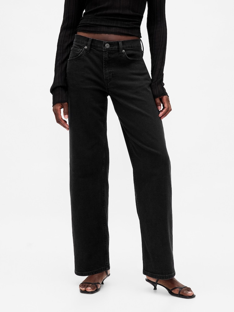 Gap Black Low Waisted '90s Loose Jeans - Image 1 of 5