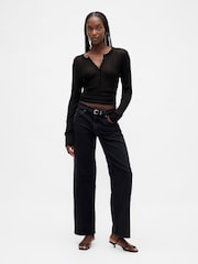 Gap Black Low Waisted '90s Loose Jeans - Image 4 of 5