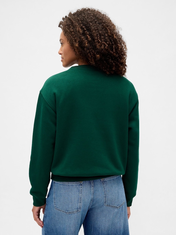 Verde oscuro - Suéter con logo y corte holgado de Gap - Imagen 2 de 4