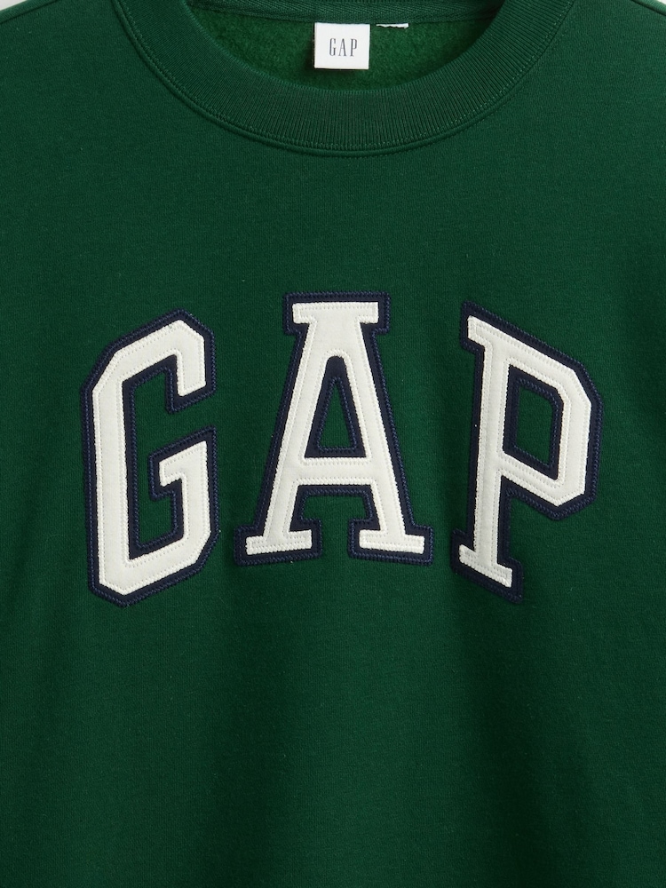 Verde oscuro - Suéter con logo y corte holgado de Gap - Imagen 4 de 4