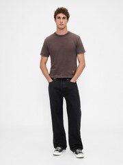 Marrón - Gap Heavyweight Crop Graphic T-Shirt - Imagen 3 de 4