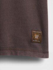 Marrón - Gap Heavyweight Crop Graphic T-Shirt - Imagen 4 de 4