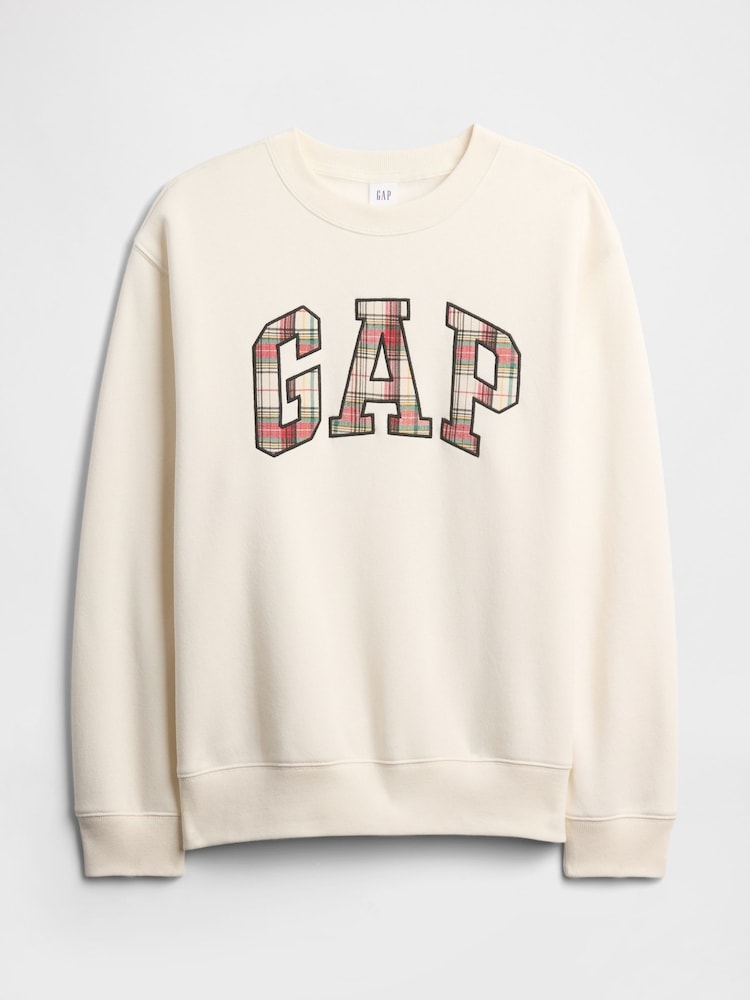 Gap Cream Logo Fleece Sweatshirt - Image 4 of 4