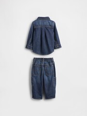 Gap Blue Denim Outfit Set (0-24mths) - Image 2 of 2