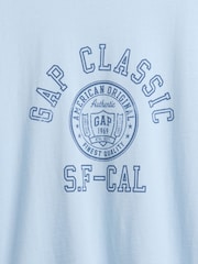Gap Blue Relaxed Logo T-Shirt - Image 4 of 4