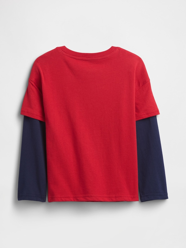 Gap Red Graphic Crew Neck Short Sleeve T-Shirt (6mths-5yrs) (6mths-5yrs) - Image 2 of 3