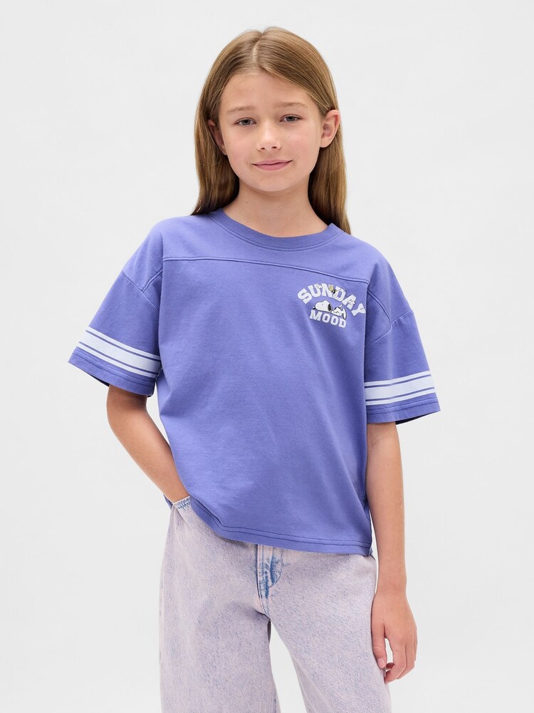 Gap Purple Oversized Graphic T-Shirt (4-13yrs) - Image 1 of 4