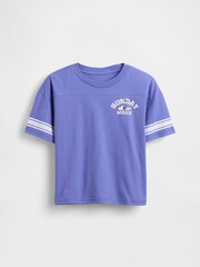 Gap Purple Oversized Graphic T-Shirt (4-13yrs) - Image 3 of 4